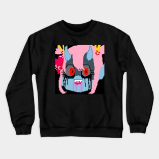 Taomi Yandere Demon Girl Pixel Art Crewneck Sweatshirt